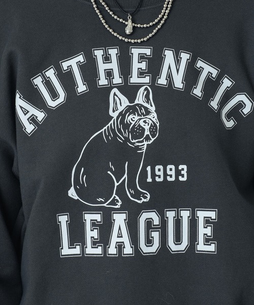 ROSE BUD(ローズバッド)の「【WEB・一部店舗限定】ANIMAL PRINT SWEAT(スウェット・レディース・ブルー/ライトグレー/チャコールグレー・ONE SIZE)」の7枚目の写真