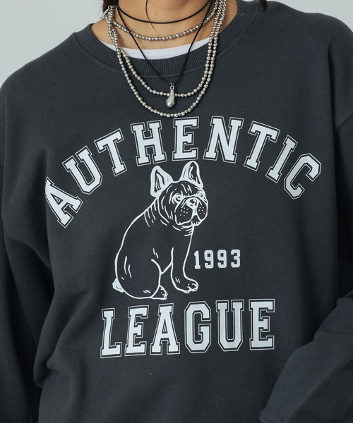 ROSE BUD(ローズバッド)の「【WEB・一部店舗限定】ANIMAL PRINT SWEAT(スウェット・レディース・ブルー/ライトグレー/チャコールグレー・ONE SIZE)」の8枚目の写真