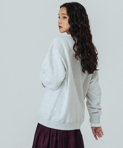 ROSE BUD(ローズバッド)の「【WEB・一部店舗限定】ANIMAL PRINT SWEAT(スウェット・レディース・ブルー/ライトグレー/チャコールグレー・ONE SIZE)」の9枚目の写真