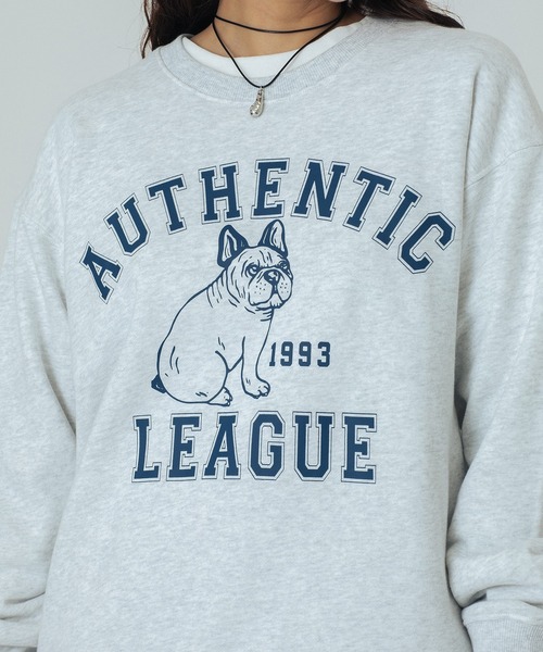 ROSE BUD(ローズバッド)の「【WEB・一部店舗限定】ANIMAL PRINT SWEAT(スウェット・レディース・ブルー/ライトグレー/チャコールグレー・ONE SIZE)」の12枚目の写真