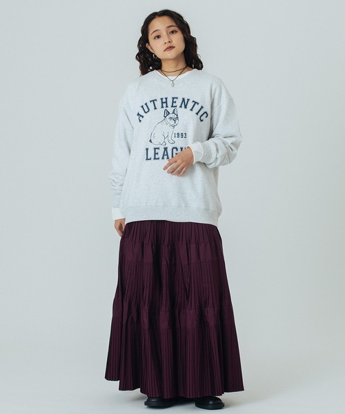 ROSE BUD(ローズバッド)の「【WEB・一部店舗限定】ANIMAL PRINT SWEAT(スウェット・レディース・ブルー/ライトグレー/チャコールグレー・ONE SIZE)」の13枚目の写真