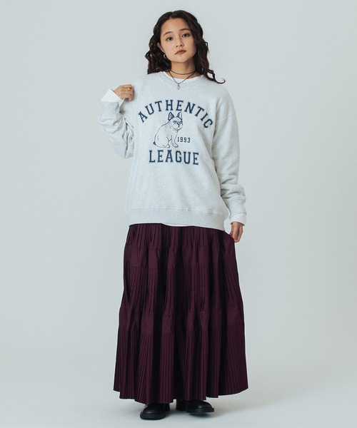 ROSE BUD(ローズバッド)の「【WEB・一部店舗限定】ANIMAL PRINT SWEAT(スウェット・レディース・ブルー/ライトグレー/チャコールグレー・ONE SIZE)」の14枚目の写真