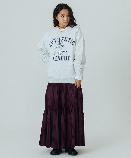 ROSE BUD(ローズバッド)の「【WEB・一部店舗限定】ANIMAL PRINT SWEAT(スウェット・レディース・ブルー/ライトグレー/チャコールグレー・ONE SIZE)」の15枚目の写真