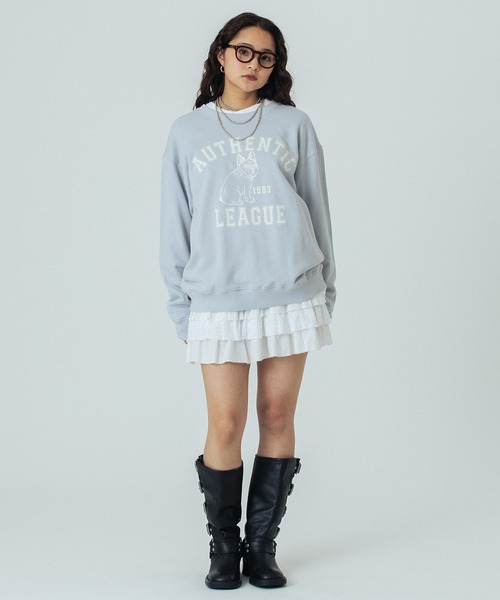 ROSE BUD(ローズバッド)の「【WEB・一部店舗限定】ANIMAL PRINT SWEAT(スウェット・レディース・ブルー/ライトグレー/チャコールグレー・ONE SIZE)」の20枚目の写真