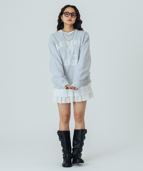 ROSE BUD(ローズバッド)の「【WEB・一部店舗限定】ANIMAL PRINT SWEAT(スウェット・レディース・ブルー/ライトグレー/チャコールグレー・ONE SIZE)」の22枚目の写真