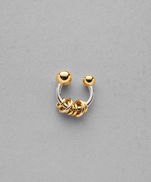 Soierie(ソワリー)の「トライバル コイル カフ (1P) / Tribal coil cuff (1P)(イヤーカフ・レディース・シルバー/シルバー×ゴールド/シルバー系・FREE)」の10枚目の写真