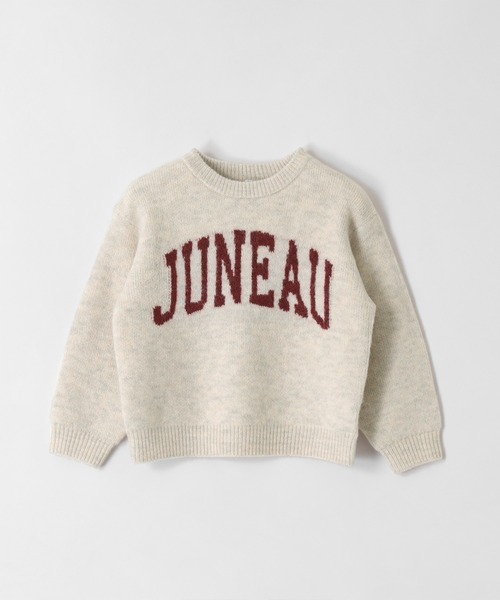 coca（coca）（コカ）の「【WEB限定セール】キッズ　親子お揃いアソートロゴニットトップス（ニット/セーター・キッズ・ライトベージュ/ブラウン/ライトグレー/ネイビー・120/130/140/150）」の3枚目の写真