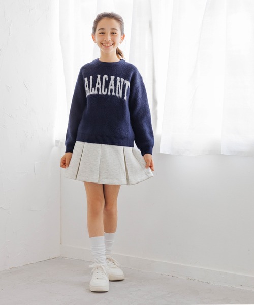 coca（coca）（コカ）の「【WEB限定セール】キッズ　親子お揃いアソートロゴニットトップス（ニット/セーター・キッズ・ライトベージュ/ブラウン/ライトグレー/ネイビー・120/130/140/150）」の10枚目の写真