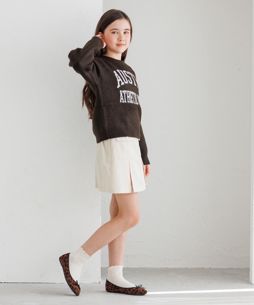 coca（coca）（コカ）の「【WEB限定セール】キッズ　親子お揃いアソートロゴニットトップス（ニット/セーター・キッズ・ライトベージュ/ブラウン/ライトグレー/ネイビー・120/130/140/150）」の18枚目の写真