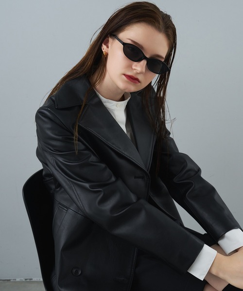 NUEF (ヌエフ)の「キャッツアイ型サングラス|カラーレンズ|トレンド|紫外線対策|UVカット|サングラス|NUEF|COLOR SUNGLASSES(サングラス・レディース・ライトブラウン/ブラウン/ブラック/カーキ・FREE)」の14枚目の写真