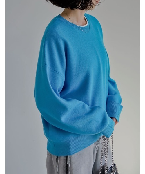 トップス everyone oversized low gauge knit everyone oversized low gauge knit M