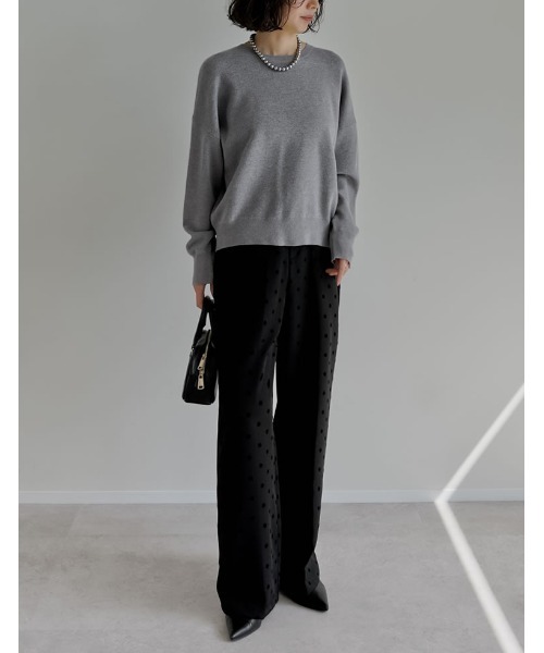 ♡お値下げ♡芽風　トップスニット 楽天市場】【半額クーポン対象】トップス ニット メランジ ぽわん袖