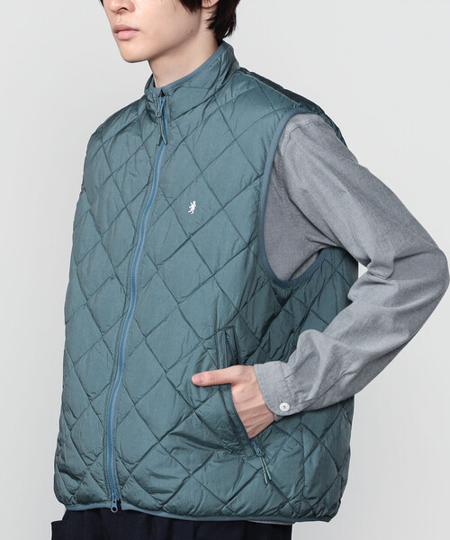 Gymphlex | ナイロンタフタ スタンドカラーダウンベスト MEN（ダウン