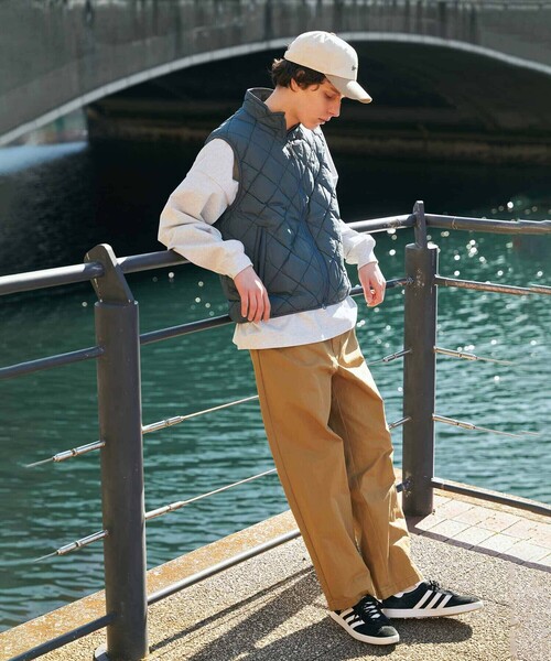 Gymphlex | ナイロンタフタ スタンドカラーダウンベスト MEN（ダウン