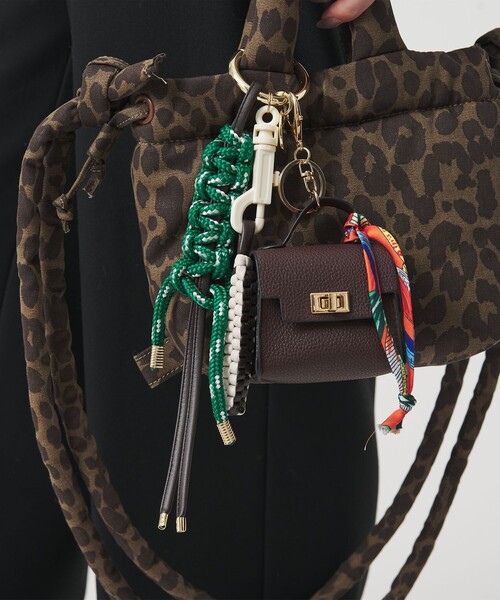 VIAMAILBAG(ヴィアメールバッグ)の「<VIAMAILBAG>ミニバッグ チャーム(キーケース/キーアクセサリー・レディース・ケリーグリーン・FREE)」の1枚目の写真