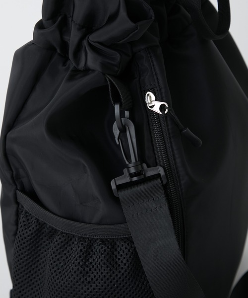 THE CRAFT CREW PRODUCTS（ザクラフトクループロダクツ）の「〈撥水加工〉5WAYドローコード巾着ショルダーバッグ / リュックサック【THE CRAFT CREW PRODUCTS】（バックパック/リュック・レディース・アイボリー/ブラック/ブラウン/グレー・FREE）」の22枚目の写真