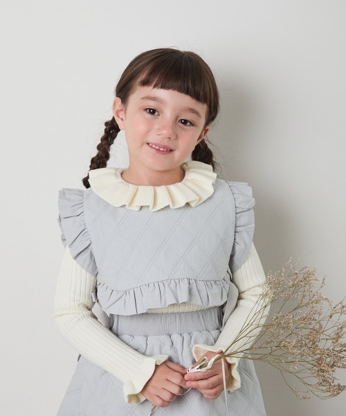riziere（リジェール）の「フリルカラーニットプルオーバー（ニット/セーター・キッズ・アイボリー/ブラウン系/ブラック・120/110/100/90/150/140/130）」の20枚目の写真