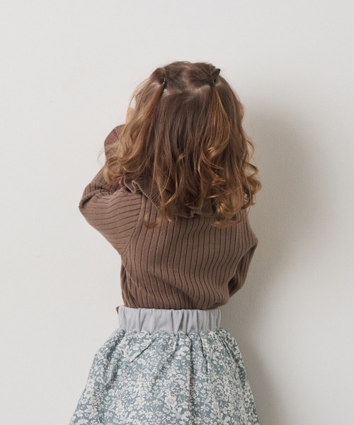 riziere（リジェール）の「フリルカラーニットプルオーバー（ニット/セーター・キッズ・アイボリー/ブラウン系/ブラック・120/110/100/90/150/140/130）」の13枚目の写真
