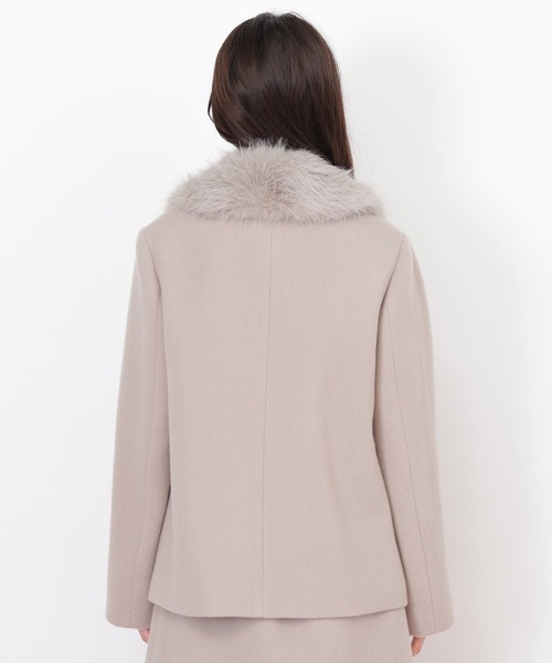 JILL by JILL STUART（ジルバイジルスチュアート）の「◇フェイクファー衿付ジャケット（その他アウター・レディース・ベージュ/ホワイト/ピンク・MEDIUM/SMALL）」の5枚目の写真