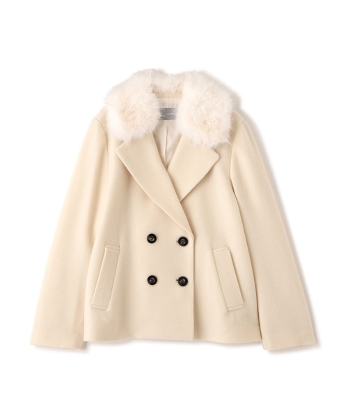 JILL by JILL STUART（ジルバイジルスチュアート）の「◇フェイクファー衿付ジャケット（その他アウター・レディース・ベージュ/ホワイト/ピンク・MEDIUM/SMALL）」の12枚目の写真