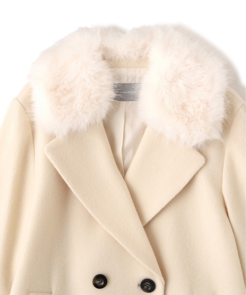 JILL by JILL STUART（ジルバイジルスチュアート）の「◇フェイクファー衿付ジャケット（その他アウター・レディース・ベージュ/ホワイト/ピンク・MEDIUM/SMALL）」の15枚目の写真