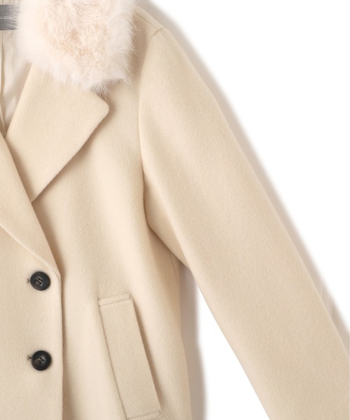 JILL by JILL STUART（ジルバイジルスチュアート）の「◇フェイクファー衿付ジャケット（その他アウター・レディース・ベージュ/ホワイト/ピンク・MEDIUM/SMALL）」の17枚目の写真