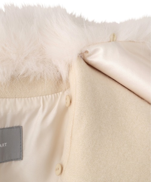 JILL by JILL STUART（ジルバイジルスチュアート）の「◇フェイクファー衿付ジャケット（その他アウター・レディース・ベージュ/ホワイト/ピンク・MEDIUM/SMALL）」の18枚目の写真