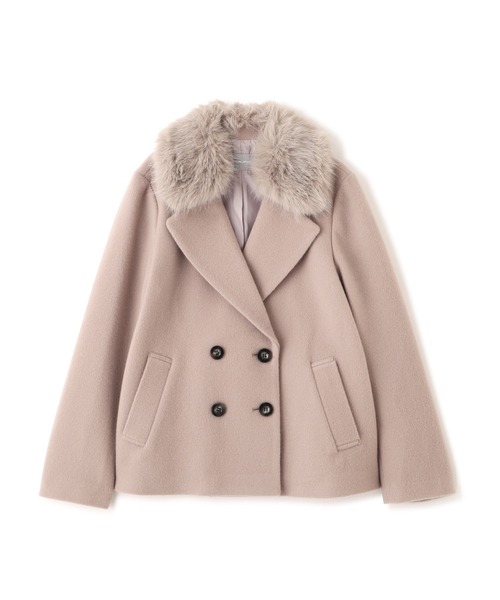 JILL by JILL STUART（ジルバイジルスチュアート）の「◇フェイクファー衿付ジャケット（その他アウター・レディース・ベージュ/ホワイト/ピンク・MEDIUM/SMALL）」の6枚目の写真