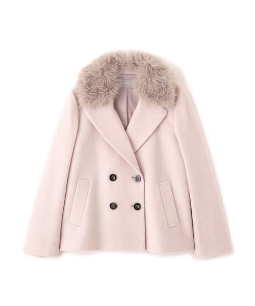 JILL by JILL STUART（ジルバイジルスチュアート）の「◇フェイクファー衿付ジャケット（その他アウター・レディース・ベージュ/ホワイト/ピンク・MEDIUM/SMALL）」の9枚目の写真