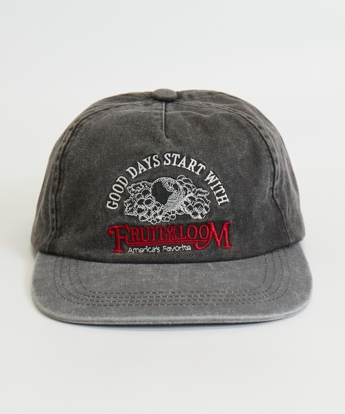FRUIT OF THE LOOM（フルーツオブザルーム）の「【FRUIT OF THE LOOM/フルーツ オブ ザ ルーム】 EX PIGMENT 5PANEL BB CAP/ピグメント/ユニセックス【WEB限定】（キャップ・メンズ・ブラック/アイボリー・フリー）」の10枚目の写真