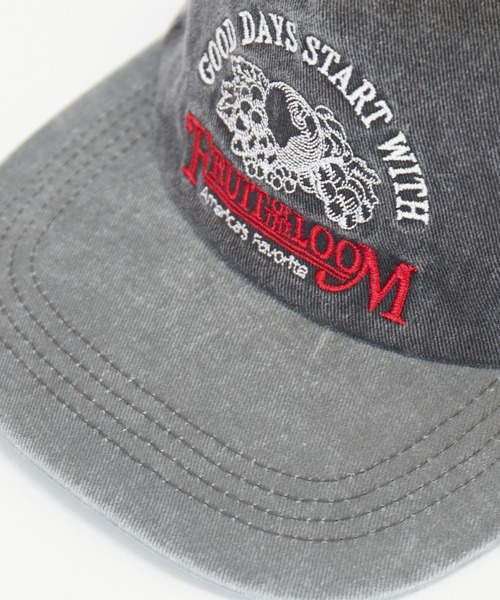 FRUIT OF THE LOOM（フルーツオブザルーム）の「【FRUIT OF THE LOOM/フルーツ オブ ザ ルーム】 EX PIGMENT 5PANEL BB CAP/ピグメント/ユニセックス【WEB限定】（キャップ・メンズ・ブラック/アイボリー・フリー）」の4枚目の写真