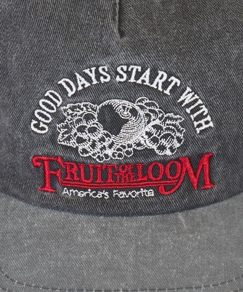 FRUIT OF THE LOOM（フルーツオブザルーム）の「【FRUIT OF THE LOOM/フルーツ オブ ザ ルーム】 EX PIGMENT 5PANEL BB CAP/ピグメント/ユニセックス【WEB限定】（キャップ・メンズ・ブラック/アイボリー・フリー）」の3枚目の写真
