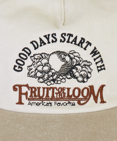 FRUIT OF THE LOOM（フルーツオブザルーム）の「【FRUIT OF THE LOOM/フルーツ オブ ザ ルーム】 EX PIGMENT 5PANEL BB CAP/ピグメント/ユニセックス【WEB限定】（キャップ・メンズ・ブラック/アイボリー・フリー）」の12枚目の写真