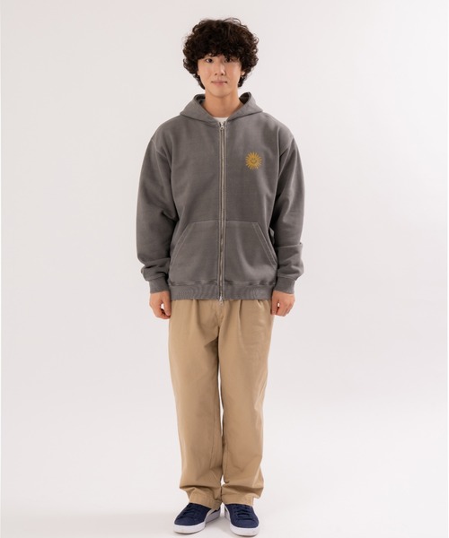 PR01.（ピーアールワン）の「BIG WAVE ピース ジップ パーカー（パーカー・メンズ・グレー・MEDIUM）」の13枚目の写真