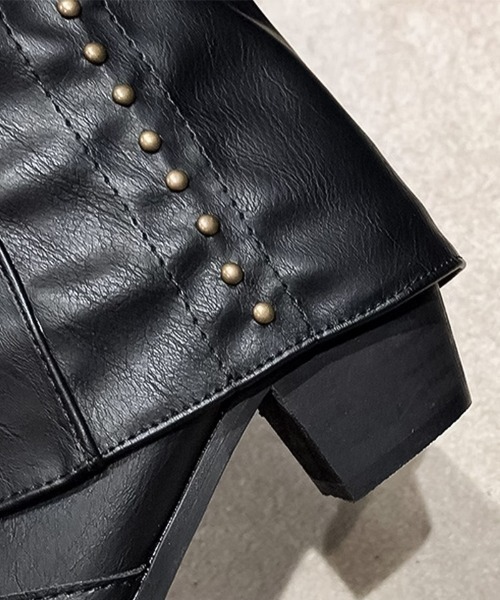 blackdia ocean(ブラックダイヤオーシャン)の「blackdia ocean リベット スタッズ ウエスタンブーツ(ブーツ・レディース・ダークブラウン/ブラック/ブラウン・24.5cm/24.0cm/23.5cm/23.0cm/22.5cm)」の22枚目の写真