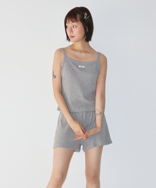RONRON(ロンロン)の「WALFFLE FLORAL SLEEVELESS GREY(Tシャツ/カットソー・レディース・その他・FREE)」の3枚目の写真