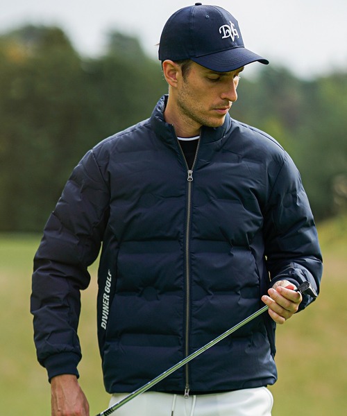 DIVINER GOLF】圧着キルトダウンスタンドジャケット メンズ ゴルフ