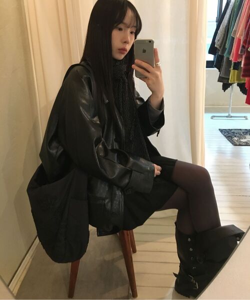 FLAREUP(フレアアップ)の「Asymmetrical Draped Shirt (FL-186_Gray)(ポロシャツ・レディース・グレー・1/2)」の21枚目の写真