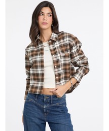 GUESS JEANS Long Sleeves Boxy Shirt With Pocket 長袖シャツ