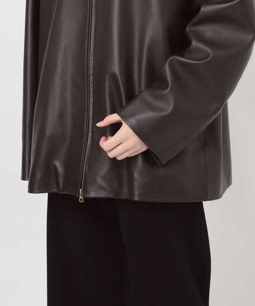 AP STUDIO（エーピーストゥディオ）の「レザージャケット（その他アウター・レディース・ブラウン・FREE）」の13枚目の写真