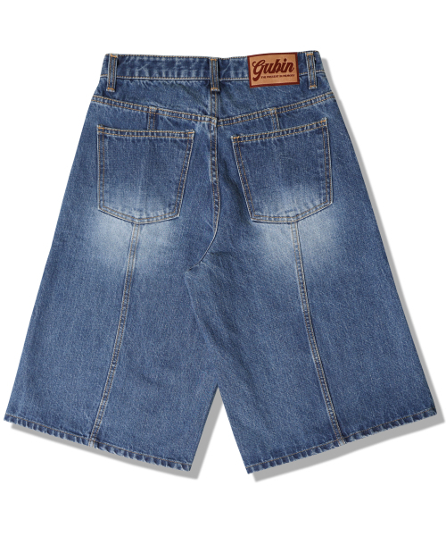 GUBIN（グビン）の「[シーズンオフ] (W) ミッドブルーバミューダデニムパンツ（その他パンツ・レディース・ブルー系その他・SMALL/MEDIUM/LARGE）」の7枚目の写真