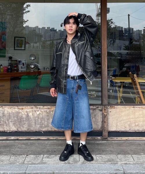 GUBIN（グビン）の「[シーズンオフ] (W) ミッドブルーバミューダデニムパンツ（その他パンツ・レディース・ブルー系その他・SMALL/MEDIUM/LARGE）」の6枚目の写真