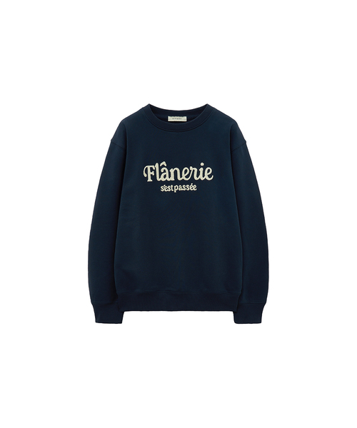 SITP5235 フラネリー刺繍スウェット_Navy