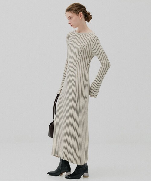 フレアリブニットワンピース（ワンピース）｜PUBLIC TOKYO（パブリック