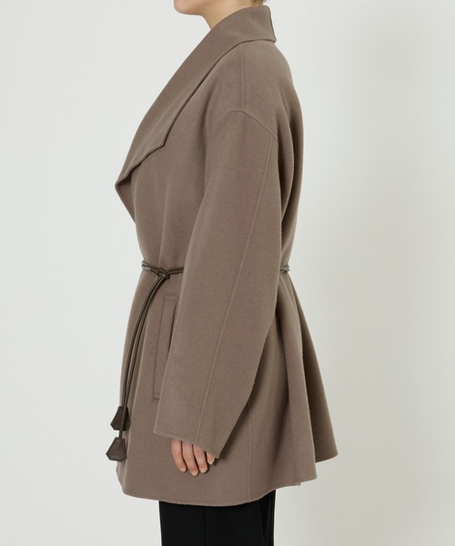 【グレースコンチネンタル】ショートコート ウールコート ピーコート ベルト付き ウールボアショートコート / GRACE CONTINENTAL | GRACE CONTINENTAL