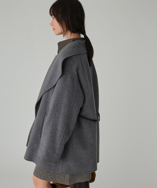 セール】ベルト付きリバーショートコート（ピーコート）｜BABYLONE