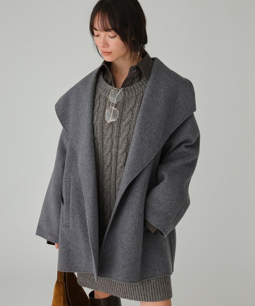 セール】ベルト付きリバーショートコート（ピーコート）｜BABYLONE