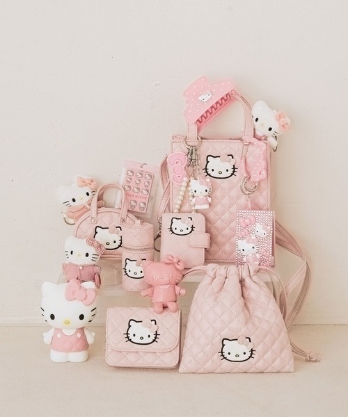 Me%（ミィパーセント）の「【HELLO KITTY】キルティングminiBAG 580256（ショルダーバッグ・レディース・ブラウン・FREE）」の10枚目の写真