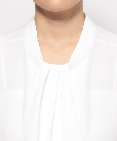 LEPSIM（レプシィム）の「【入卒式／セレモニー】2WAYボウタイブラウス　600998（シャツ/ブラウス・レディース・ライトピンク/ライトブルー/オフホワイト・FREE）」の7枚目の写真