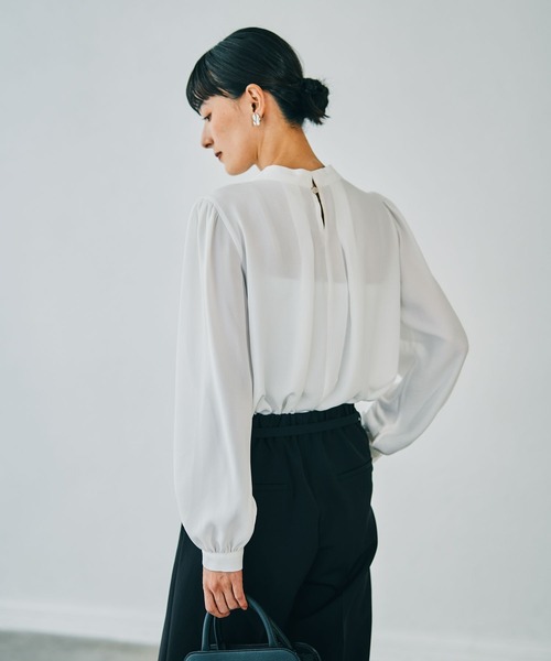 LEPSIM(レプシィム)の「【入卒式/セレモニー】2WAYボウタイブラウス 600998(シャツ/ブラウス・レディース・ライトピンク/ライトブルー/オフホワイト・FREE)」の19枚目の写真